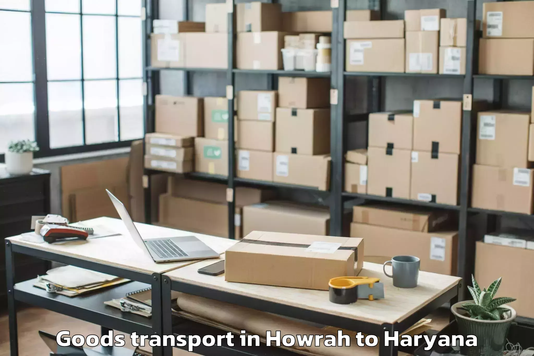 Book Howrah to Narayangarh Goods Transport Online